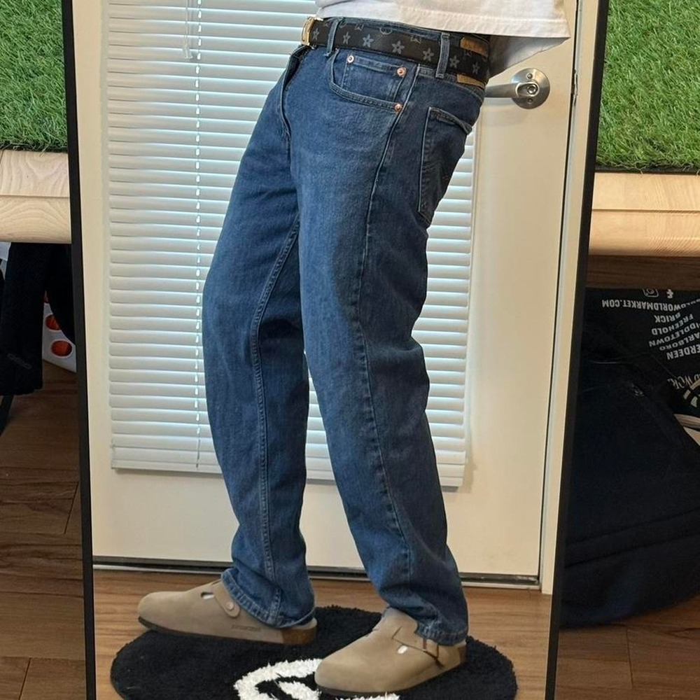 Y2K Levi's 505 regular fit blue jeans 32x30